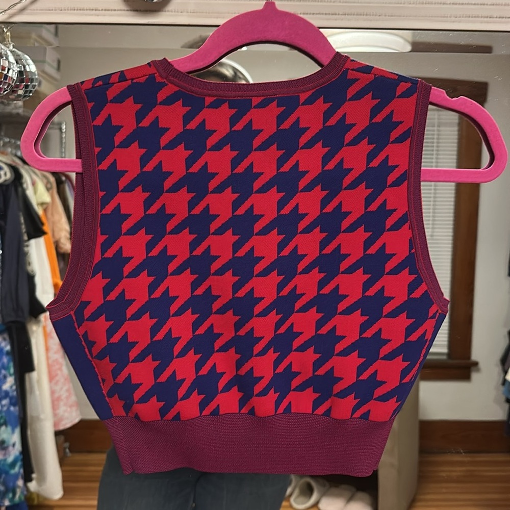 Nike Houndstooth Crop Top - Picture 2 of 6